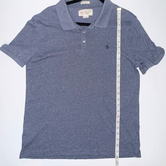 Penguin by Munsingwear Heritage Slim Fit Polo T Shirt Collared Short Slv Blue L - Picture 9 of 12